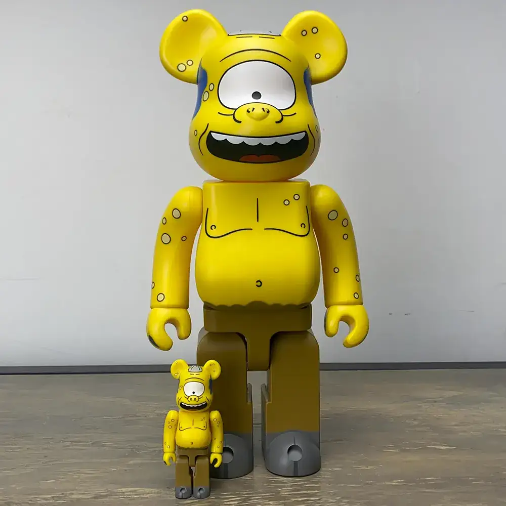 Cyclops Wiggum 400% + 100% Bearbrick By Medicom
