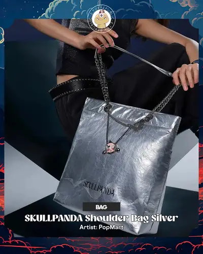  SKULLPANDA The Sound Series - Shoulder Bag Silver